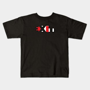 Exit Typography Design Kids T-Shirt